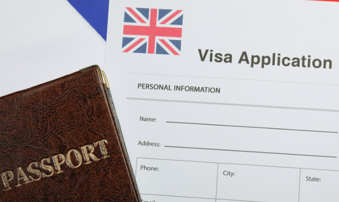 visa application for Uk tourist visa